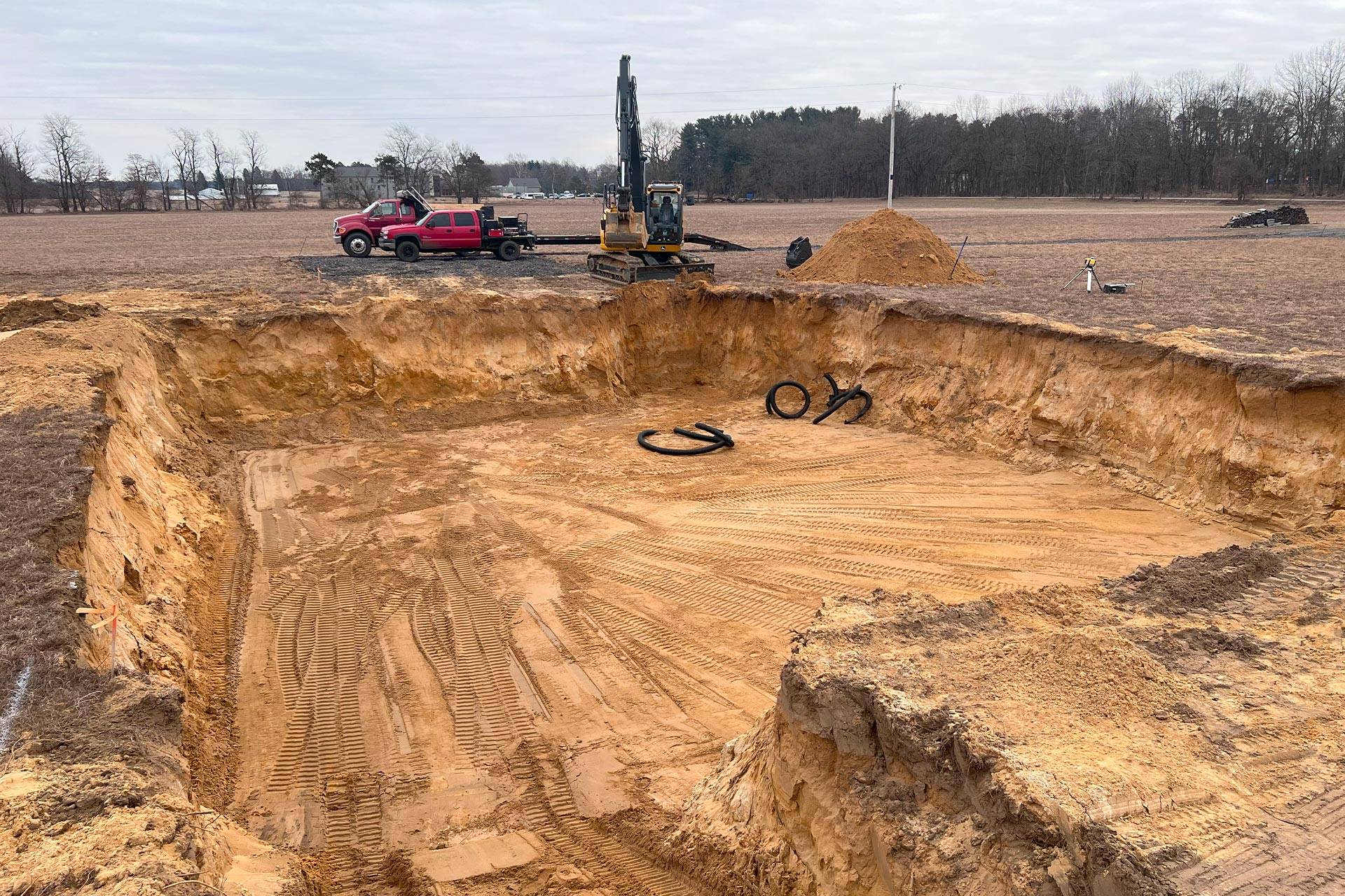 Professional excavation and site preparation work by TruBilt in West Georgia